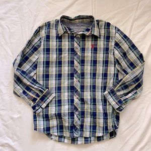Boys U.S. Polo Assn. Long sleeve Plaid shirt size 10/12